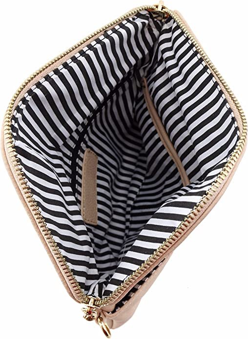 Envelope Wristlet Clutch Crossbody Bag with Chain Strap