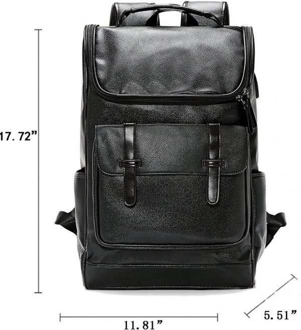 Vintage Leather Backpack Business Leather Laptop Backpack